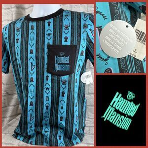 Walt Disney World Haunted Mansion Women's Small T-Shirt Glow-In-The-Dark NWT